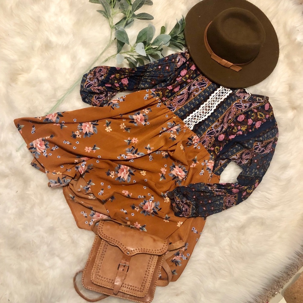 Boho hippie umgee dress